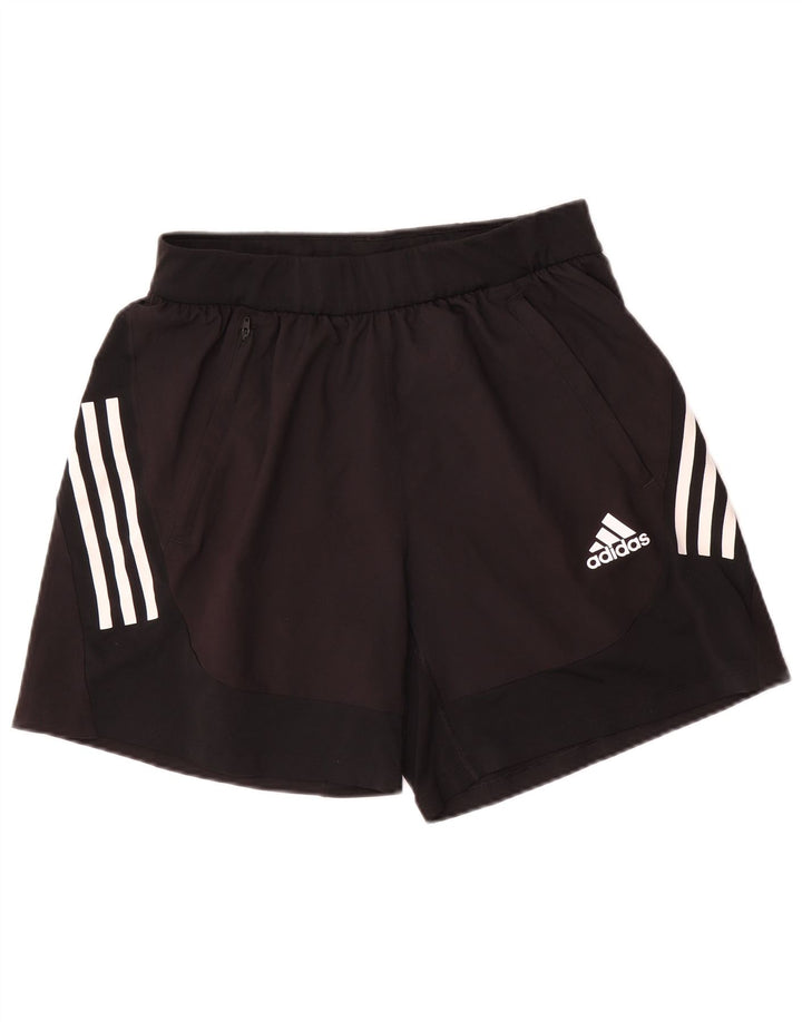Adidas Herre Sportshorts Medium Sort Colourblock Polyester