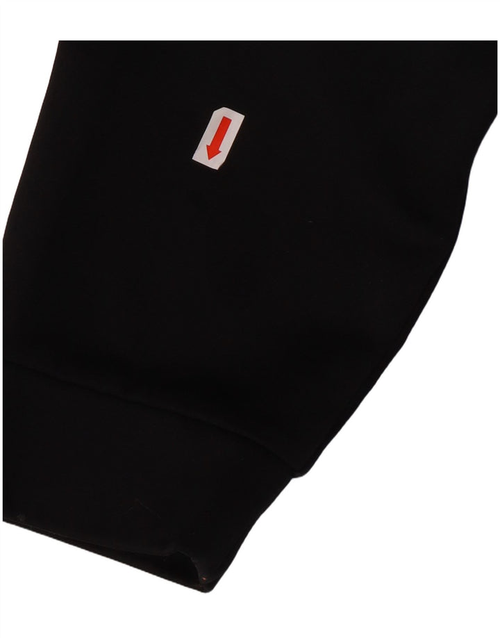 NIKE Herre Dri Fit Hættetrøje med lynlås, medium sort polyester