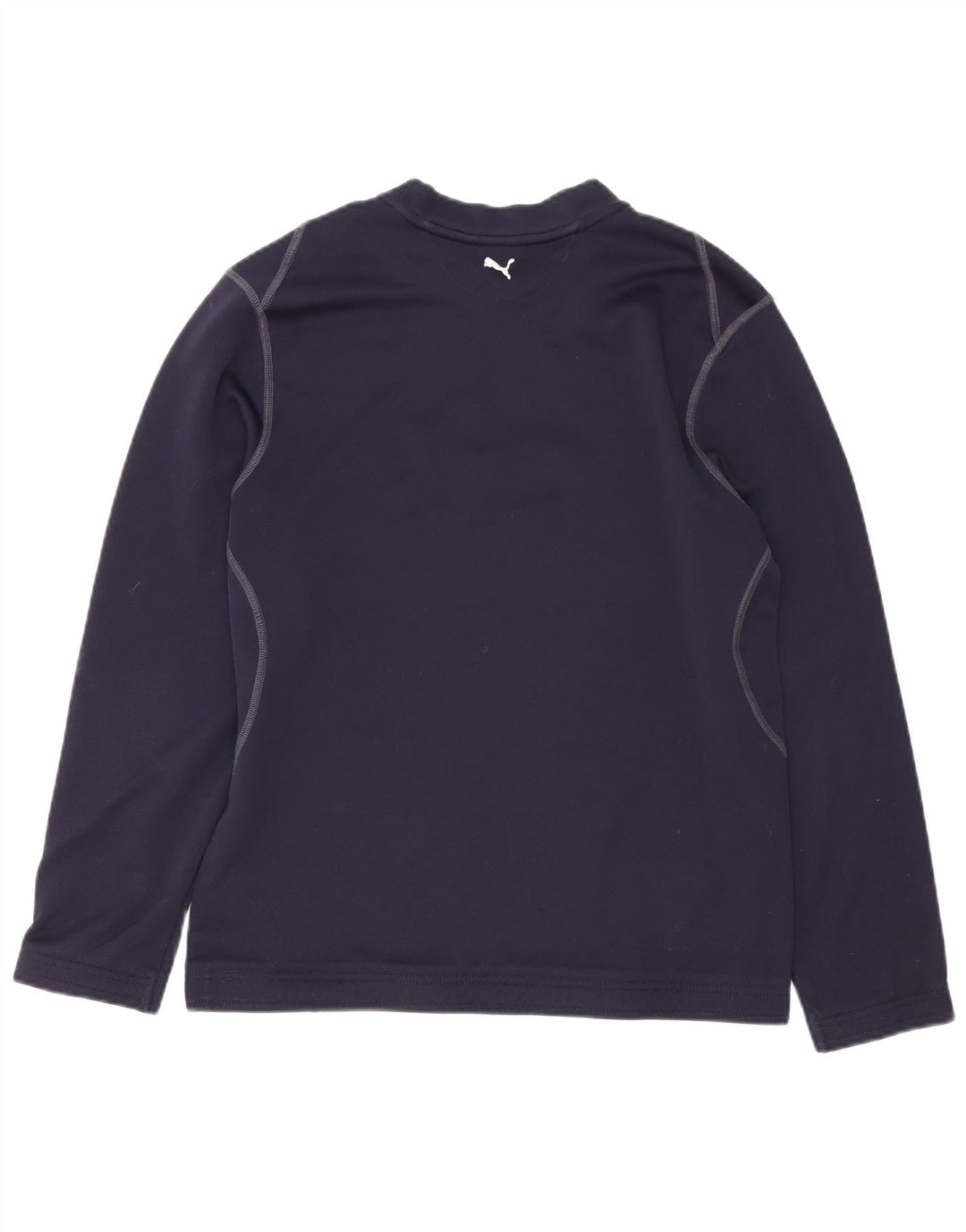 Puma Herre Grafisk Top Langærmet Medium Navy Blue