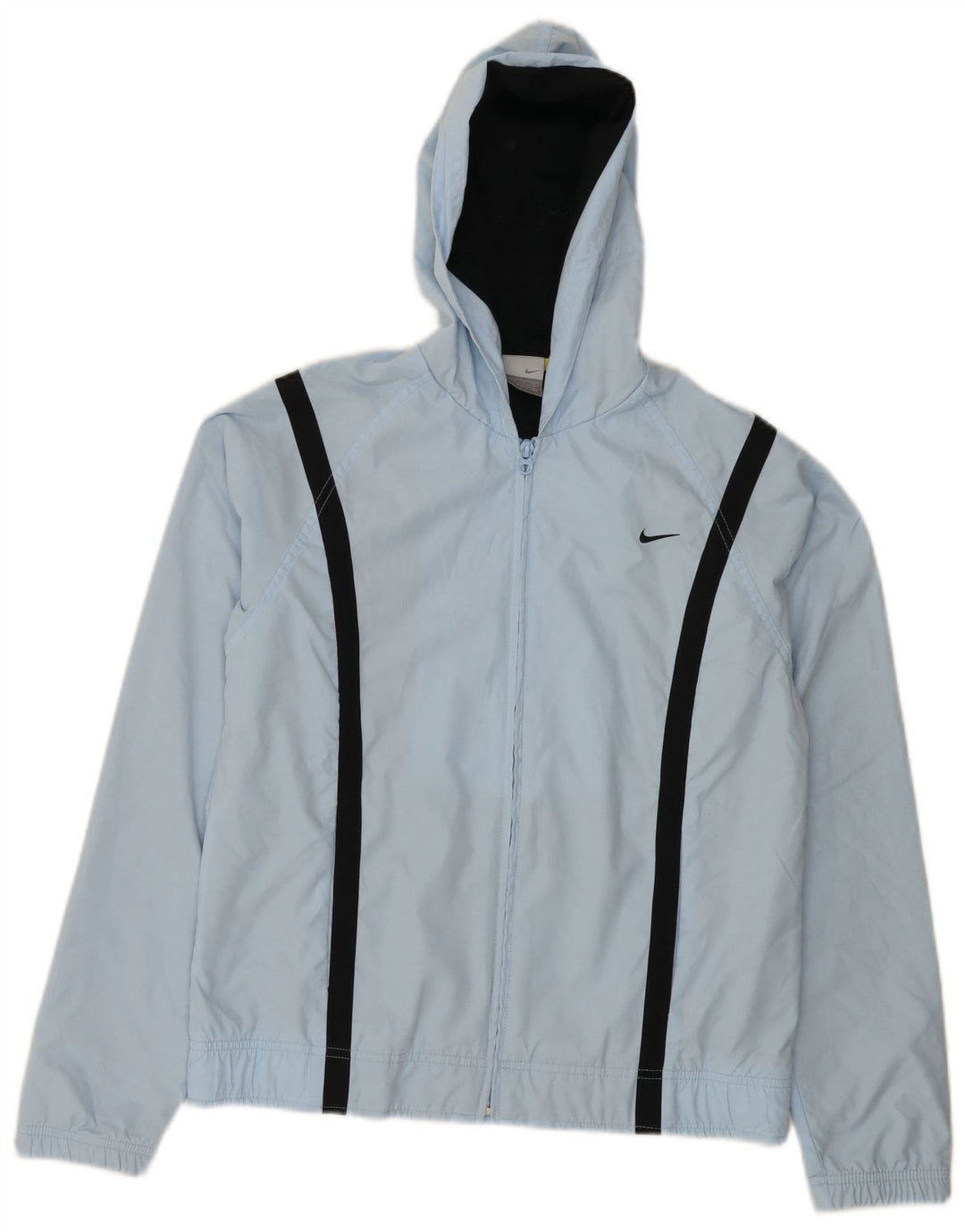 Nike dame træningsdragt med hætte topjakke US 4/6 Small Blue Colourblock