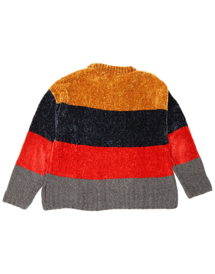 Marks & Spencer Dame Boat Neck Jumper Sweater UK 12 Medium Flerfarvet