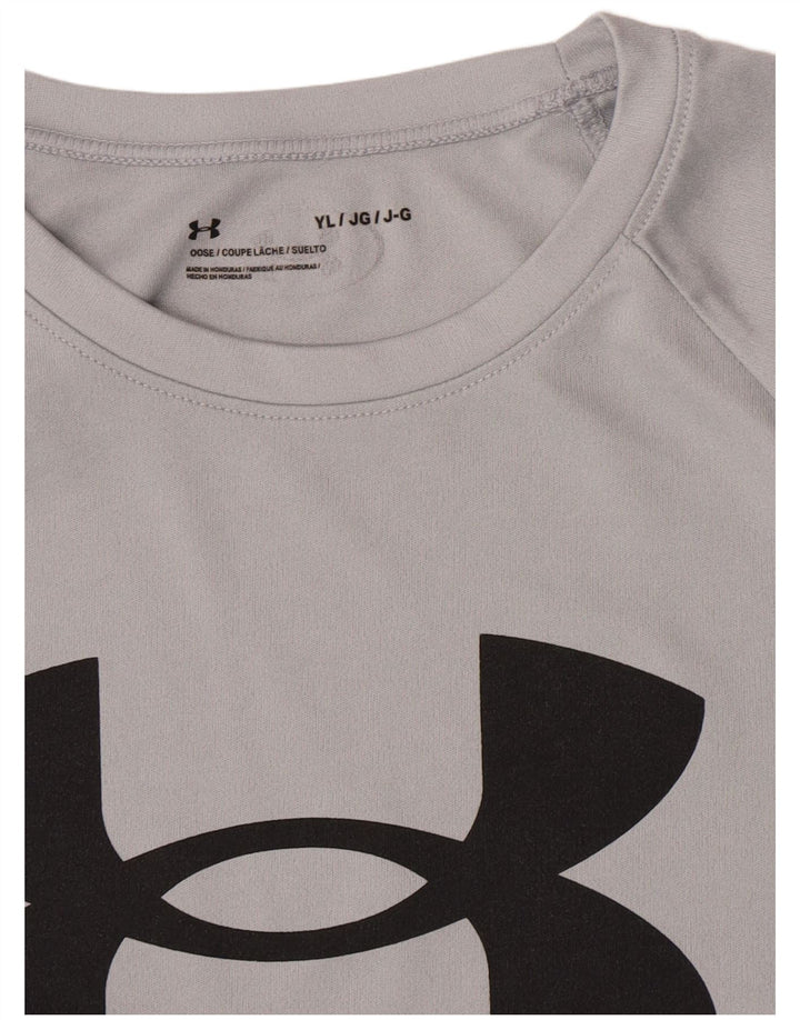 Under Armour Boys Grafisk T-Shirt Top 11-12 År Stor Grå