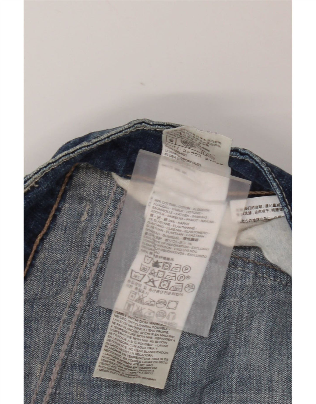 Levi's Womens Curvy Bootcut Jeans W31 L30 Blå bomuld