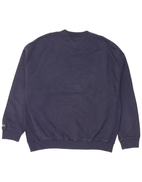 Tommy Hilfiger Herre Grafisk Relaxed Fit Sweatshirt Jumper Medium Navy Blue