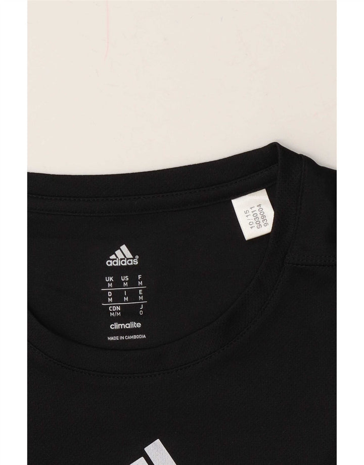 Adidas Herre Climalite T-Shirt Top Medium Sort