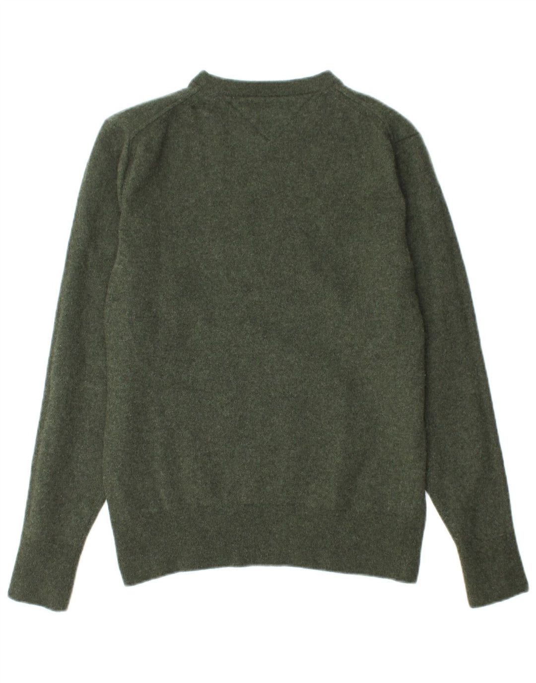 TOMMY HILFIGER drenge sweater med rund hals 13-14 år XL Grøn uld