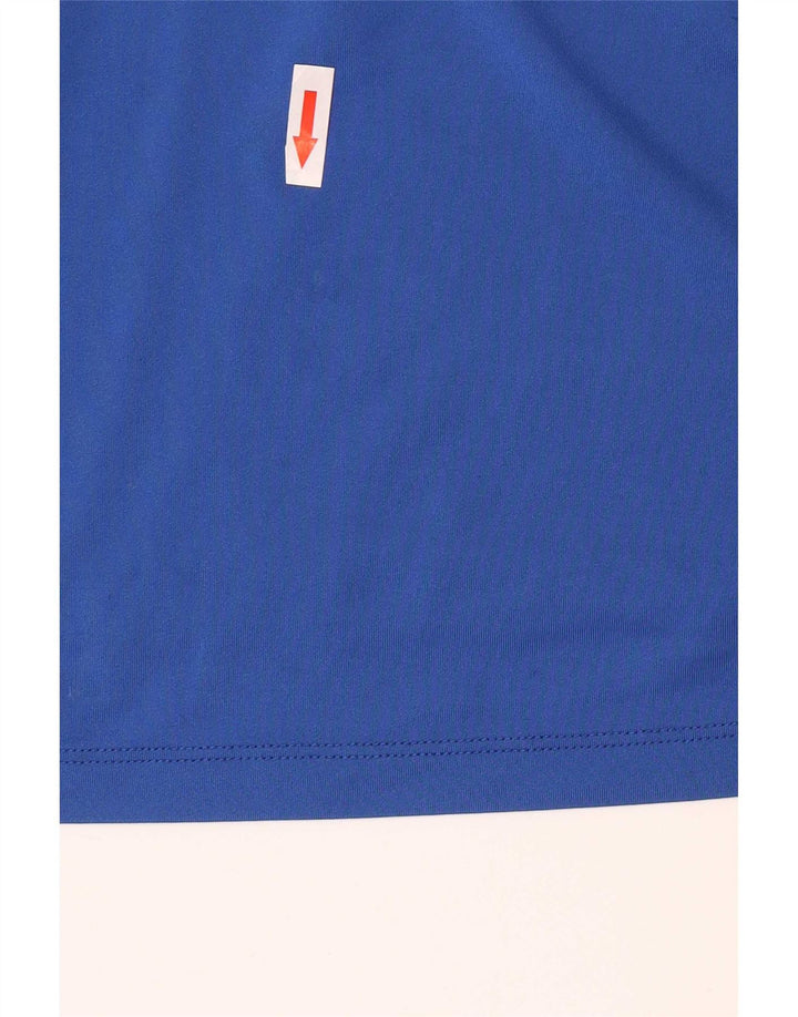 Nike Herre Dri Fit T-Shirt Top Stor Blå Polyester
