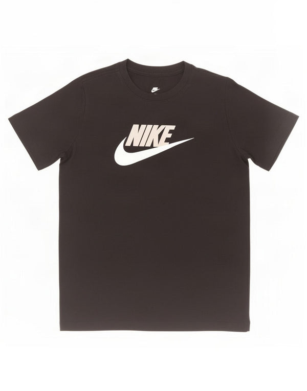 Nike drenge grafisk t-shirt top 13-14 år XL sort bomuld