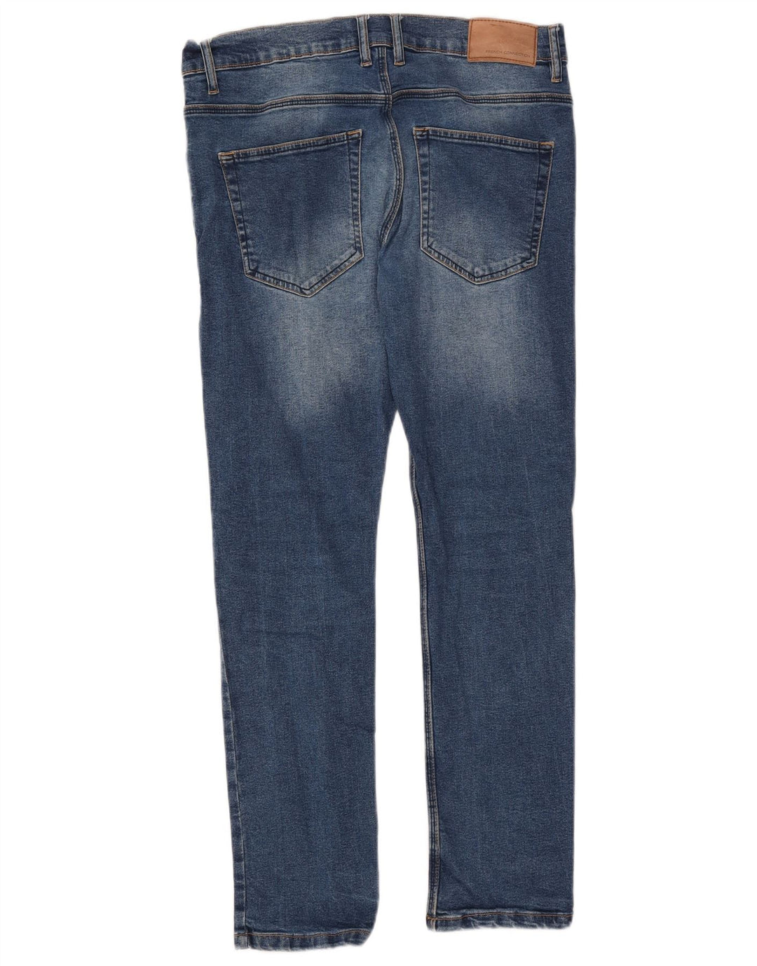 FRANSK FORBINDELSE Herre Slim Jeans W34 L30 Blå Bomuld