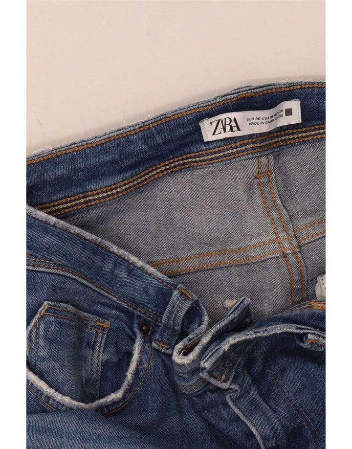 Zara Dame Slim Jeans EU 38 Small W28 L27 Blå