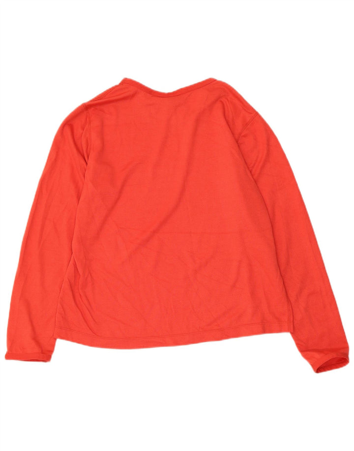NIKE Crop Top Langærmet US 8/10 Medium Rød Polyester