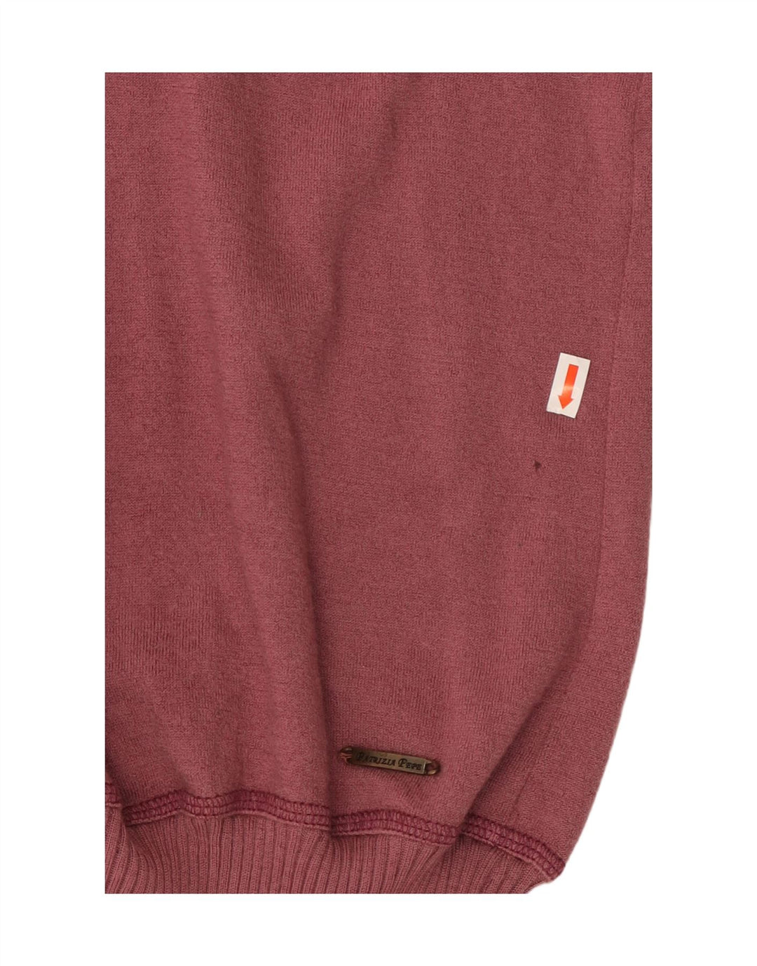 PATRIZIA PEPE Dame Longline Jumper Dress UK 12 Medium Maroon