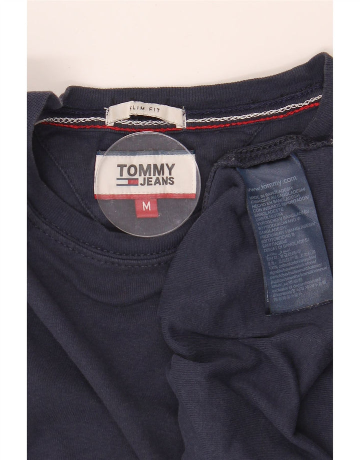 TOMMY HILFIGER Mens Top Long Sleeve Medium Navy Blue Cotton Vintage Tommy Hilfiger and Second-Hand Tommy Hilfiger from Messina Hembry 