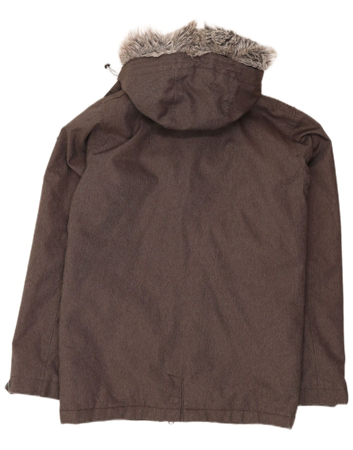 O'Neill Herre Hooded Windbreaker Jacket UK 36 Small Grey Polyester