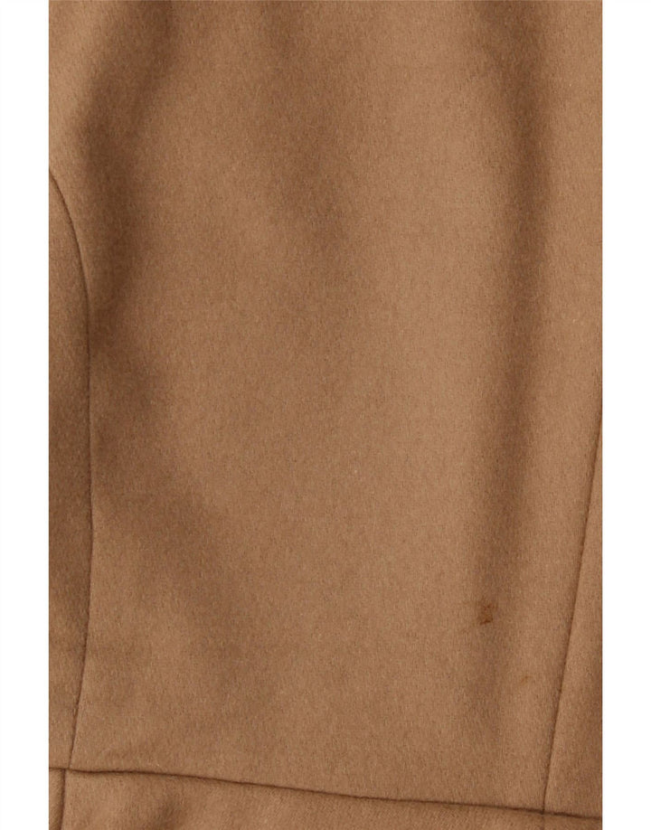 Oasis Dame Dobbeltradet Frakke UK 16 Stor Beige Uld