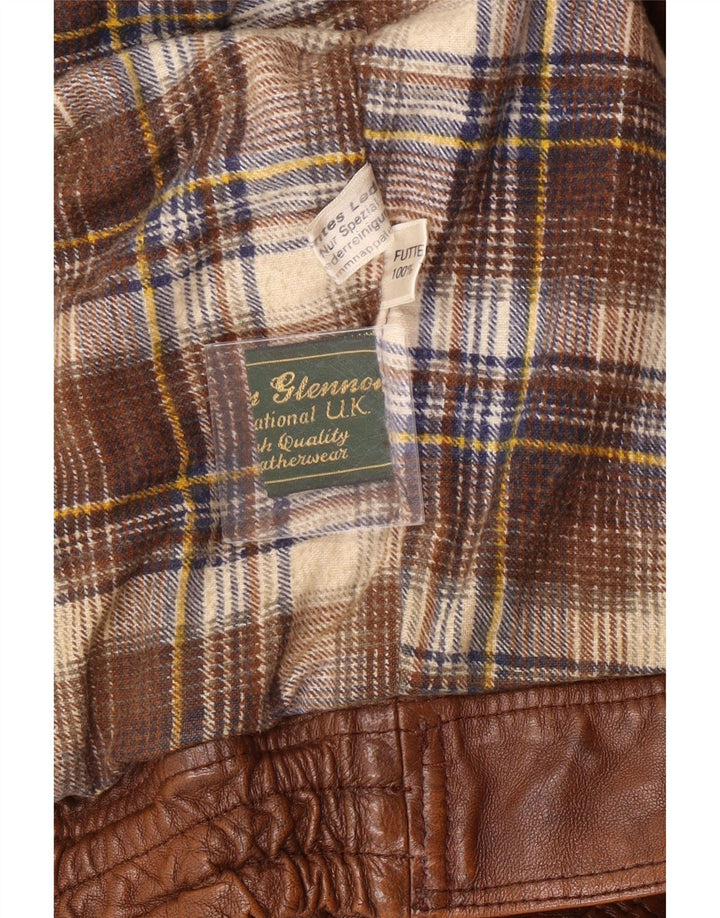 Vintage herre læderjakke UK 40 Stor brunt læder