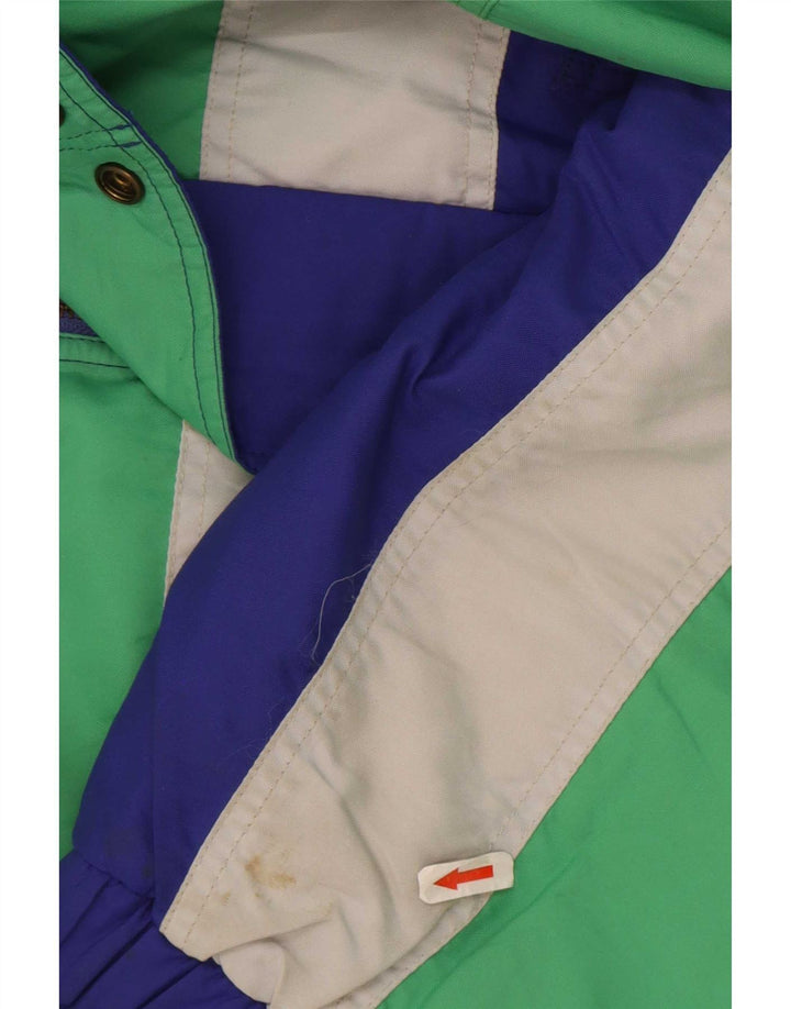 Sergio Tacchini Herre Hætte Skijakke IT 54 2XL Blå Colourblock Polyamid