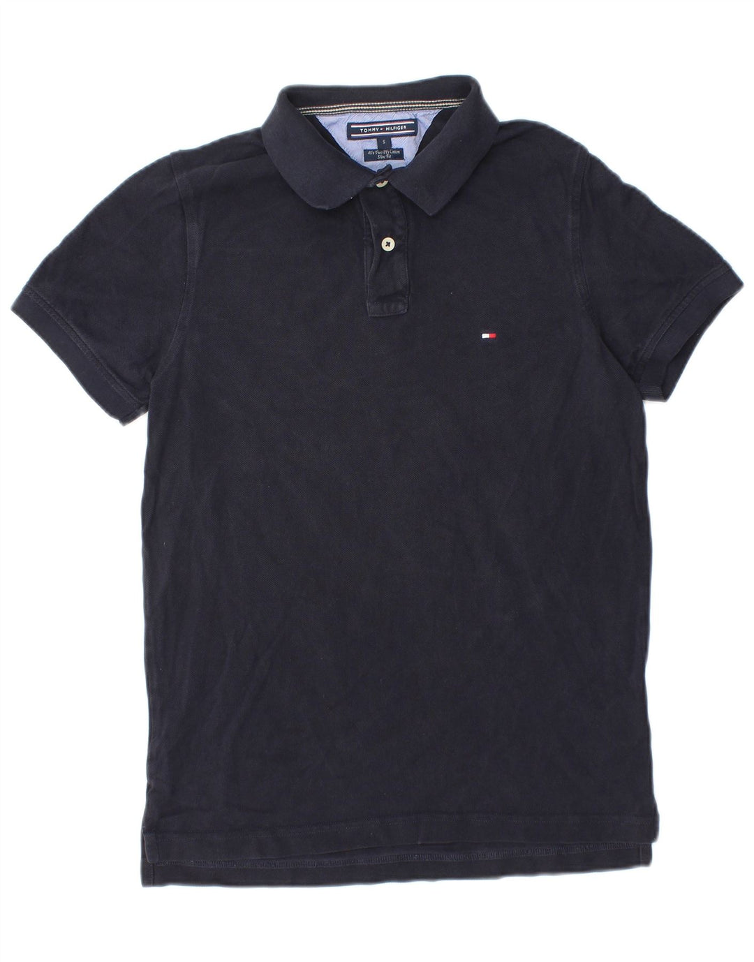 TOMMY HILFIGER Slim Fit poloshirt til mænd Lille marineblå bomuld