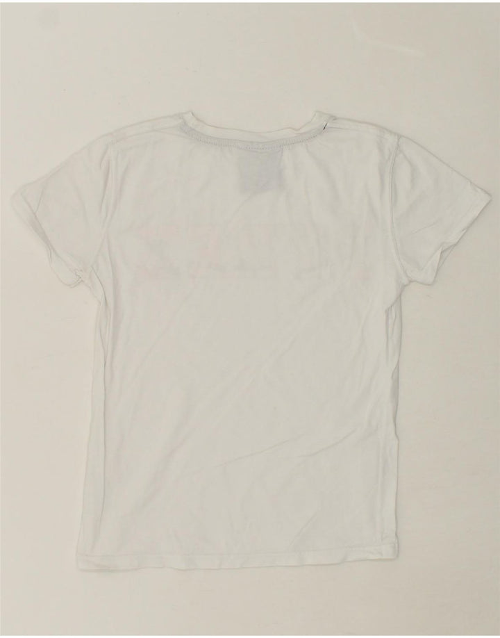 PYREX Boys Graphic T-Shirt Top 7-8 Years White Cotton Vintage Pyrex and Second-Hand Pyrex from Messina Hembry 