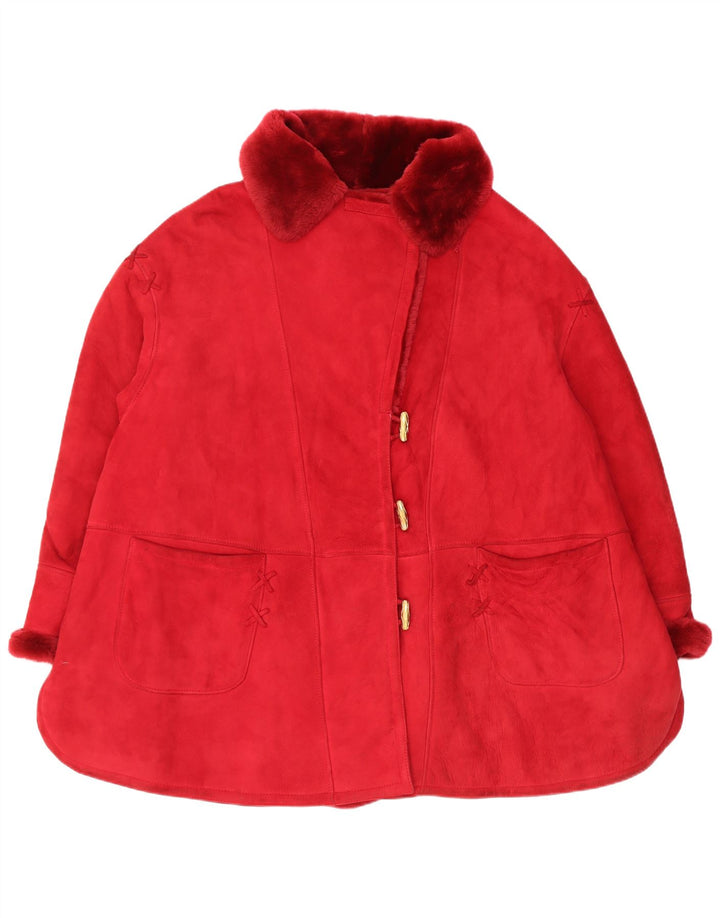 Nazareno Gabrielli Oversized jakke til kvinder IT 44 Medium Rød