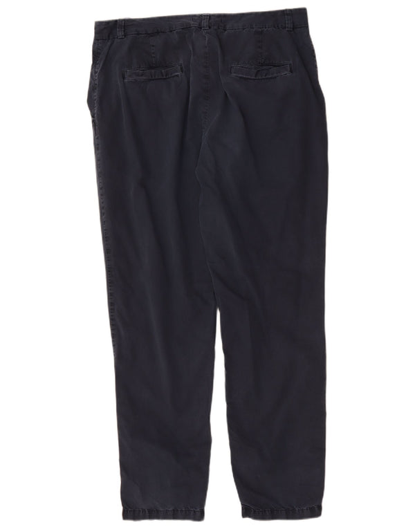 Marks & Spencer koniske chinobukser til kvinder UK 14 Large W34 L29 Marineblå