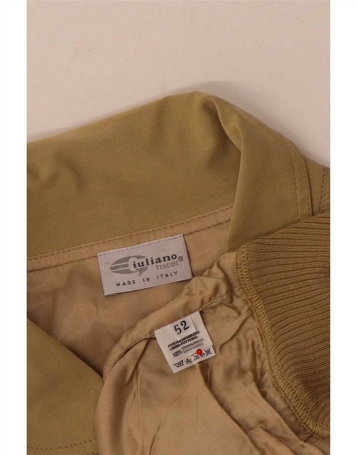 Vintage bomberjakke til mænd IT 52 XL Beige Colourblock