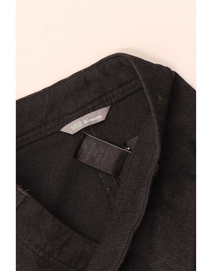 Marks & Spencer lige bukser til kvinder UK 16 Large W36 L31 Grå polyester
