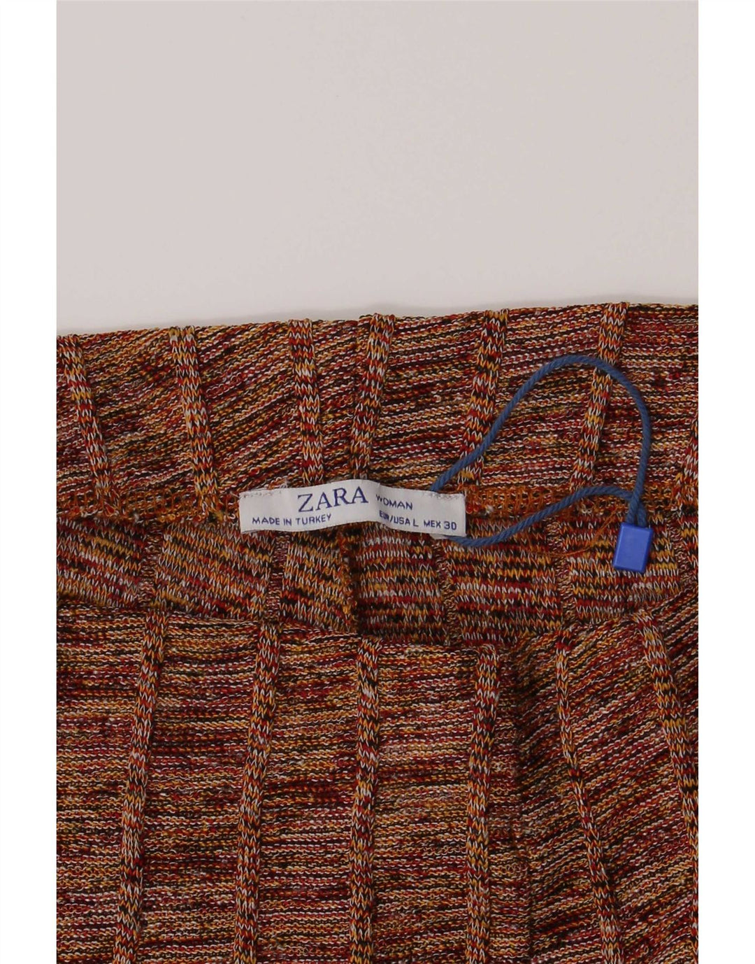 Zara Dame Capri Træningsdragt Bukser UK 14 Large Multicolored Flecked