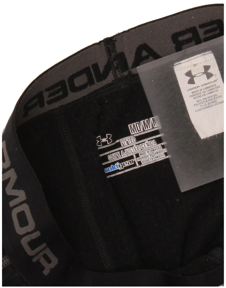 Under Armour Herre Cold Gear Grafiske Leggings Medium Sort Polyester