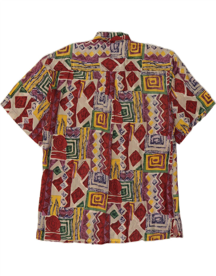 BOGARI Mens Abstract Pattern Short Sleeve Shirt XL Multicoloured Vintage Bogari and Second-Hand Bogari from Messina Hembry 