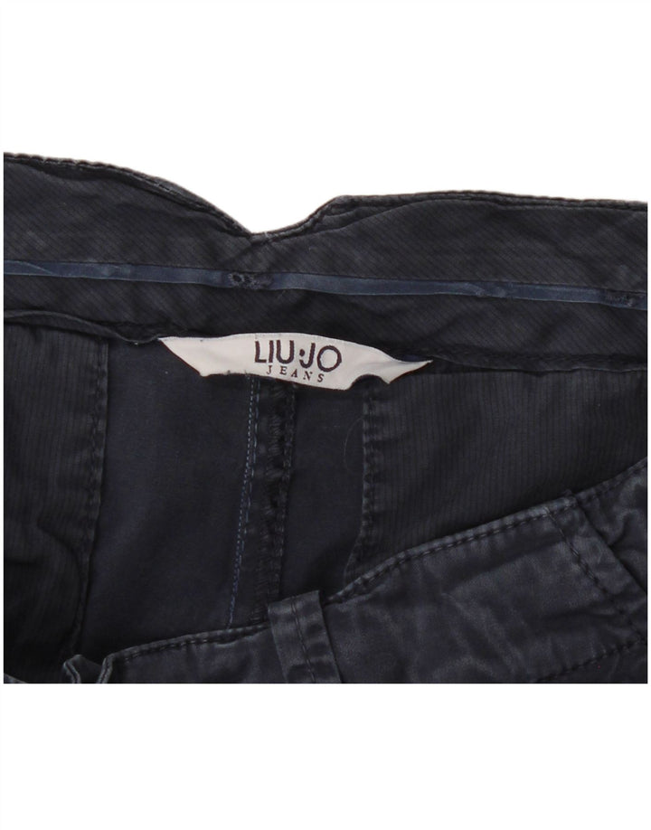 Liu Jo Chino Shorts til kvinder W34 Large Marineblå