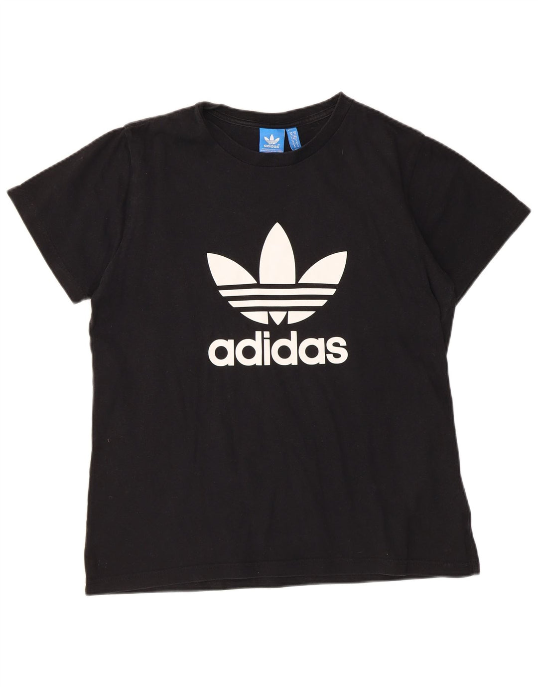 ADIDAS Grafisk T-shirt til mænd, medium sort bomuld
