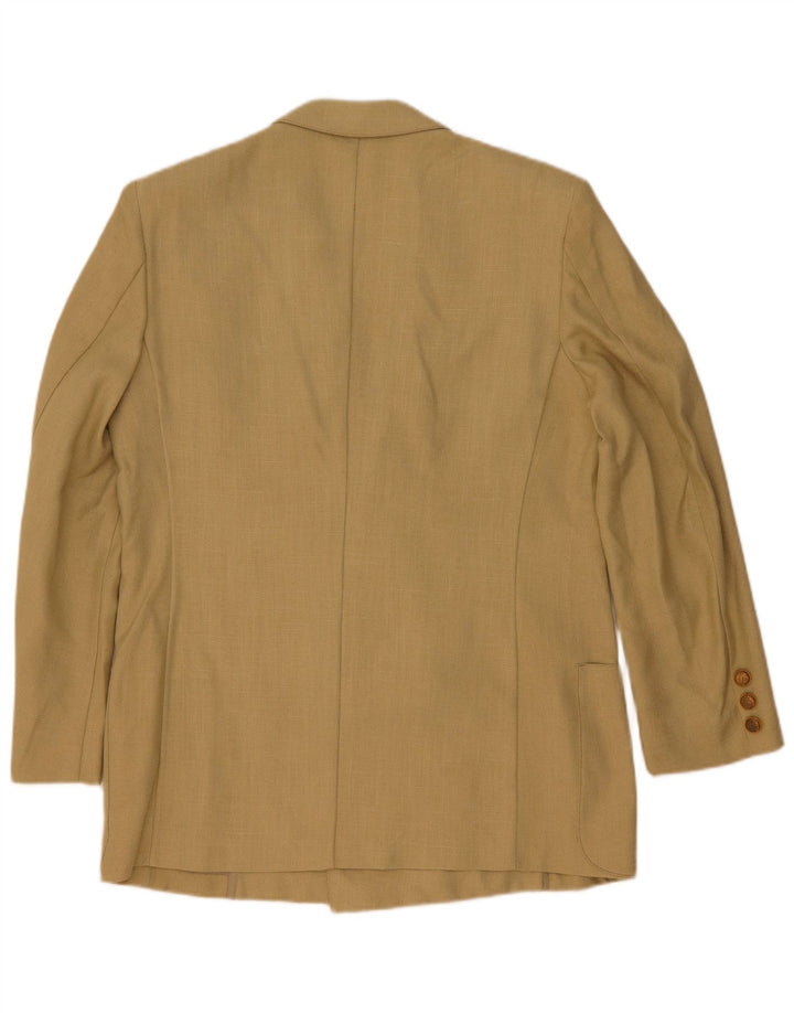 Vintage herre dobbeltradet blazerjakke UK 44 2XL Beige