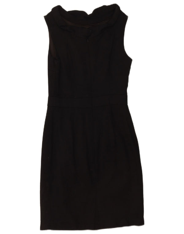 Boden Womens Sleeveless Sheath Dress UK 10 Small Black Cotton