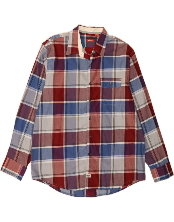 IZOD Mens Shirt Large Multicoloured Check Cotton Vintage Izod and Second-Hand Izod from Messina Hembry 