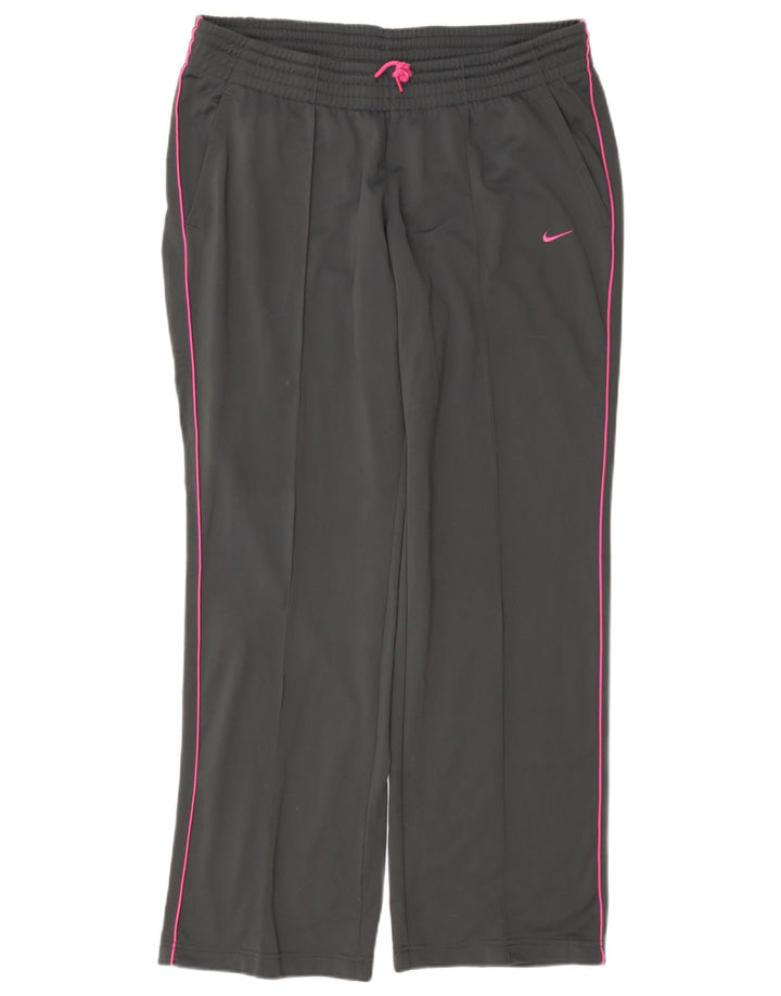 Nike træningsdragtsbukser til kvinder UK 16/18, stor grå polyester