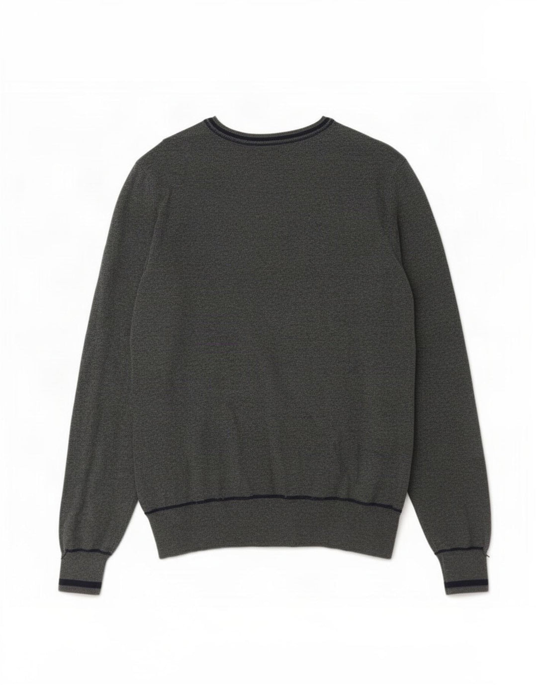 Zara Herre grafisk V-hals sweater mellemgrå