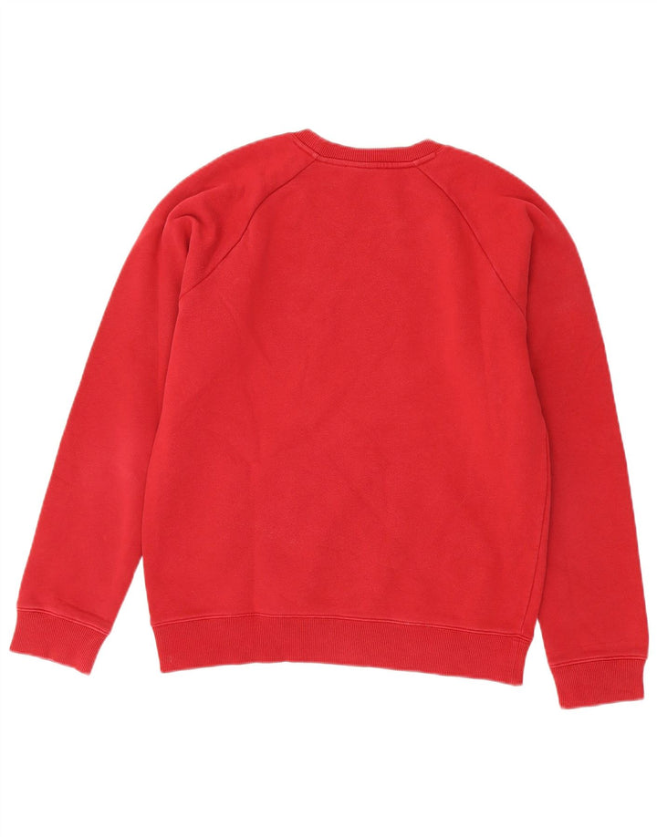 Lacoste Herre Grafisk Sweatshirt Jumper Størrelse 4 Medium Rød Bomuld