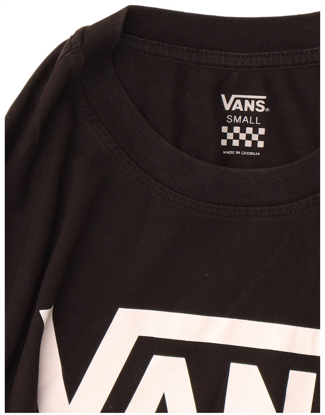 VANS Mens Graphic Top Long Sleeve Small Black