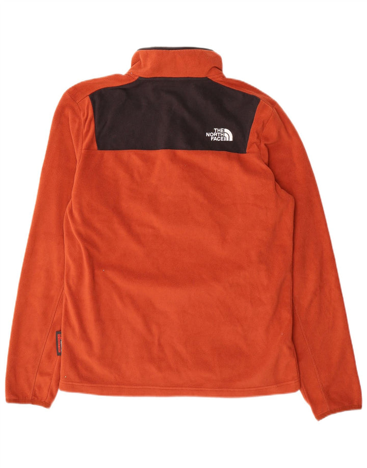 The North Face Herre Button Neck Fleece Jumper Lille Orange Colourblock