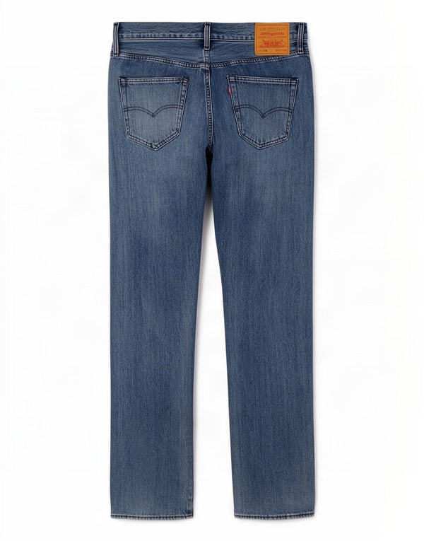 Levi's Herre 501 lige jeans W34 L32 blå bomuld