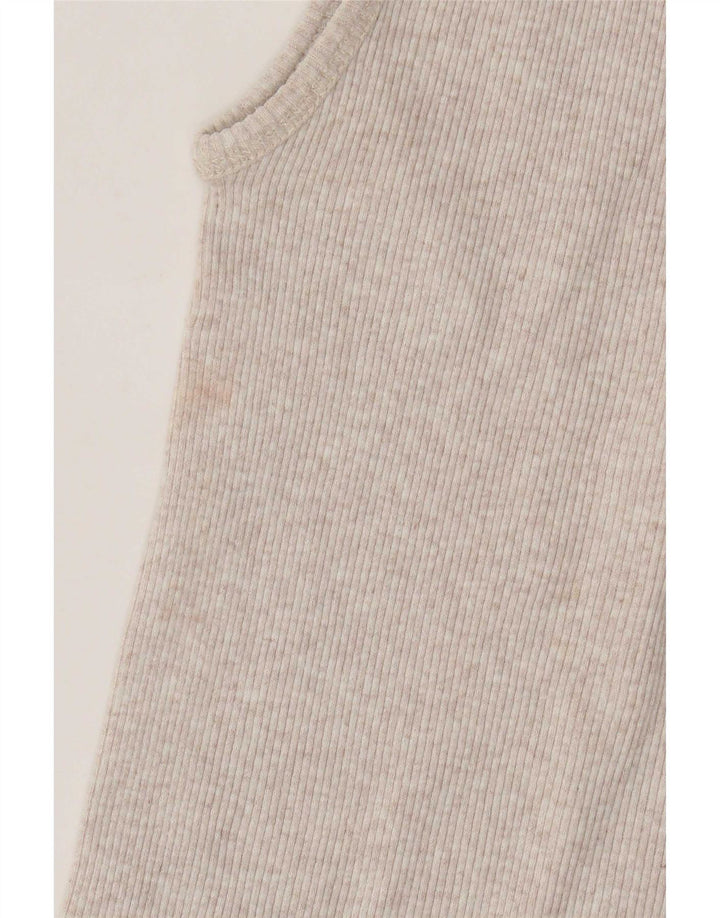 Levi's Damevest Top UK 14 Stor Beige Flecked Bomuld