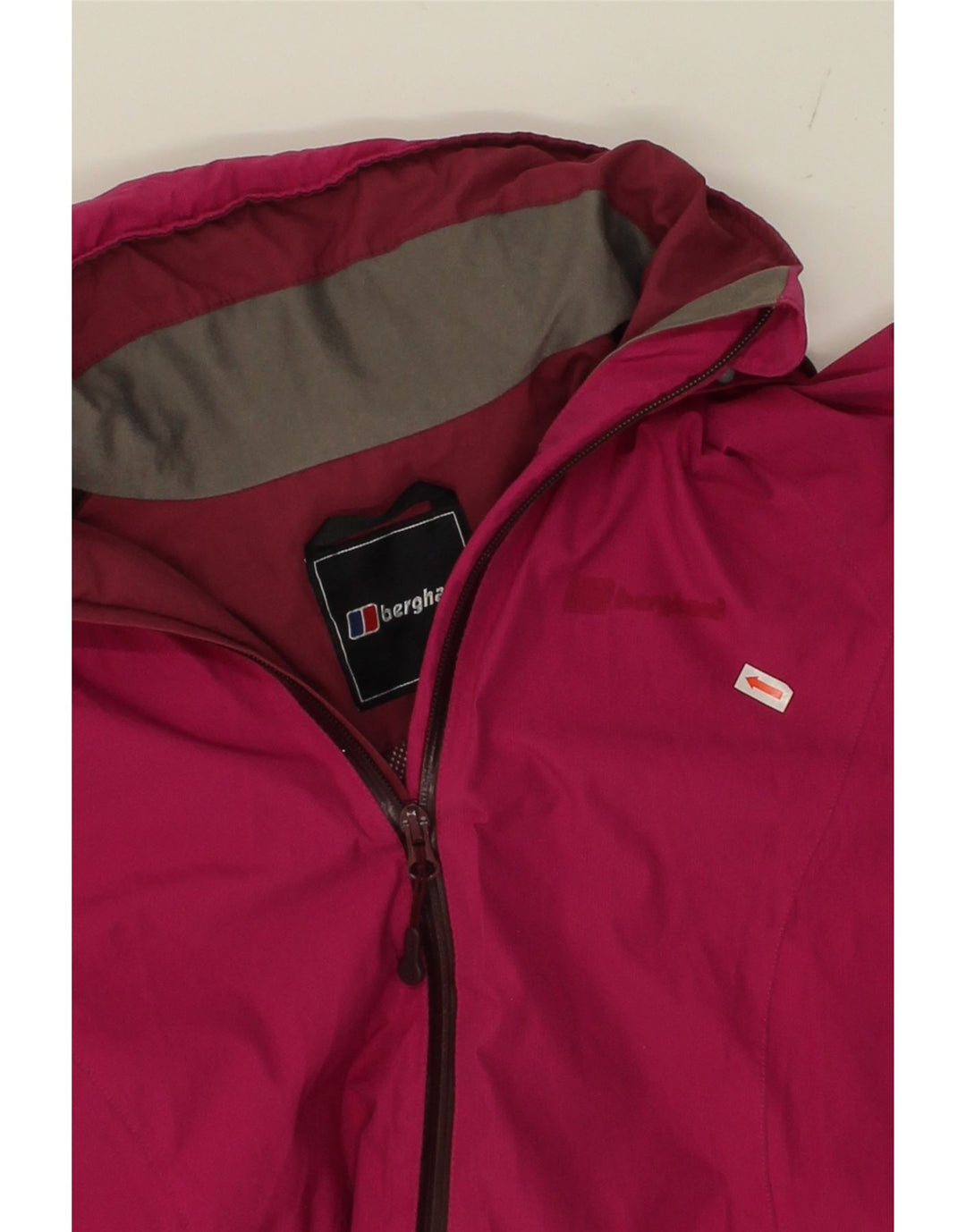 BERGHAUS Womens Hooded Windbreaker Jacket UK 10 Small Pink Nylon Vintage Berghaus and Second-Hand Berghaus from Messina Hembry 