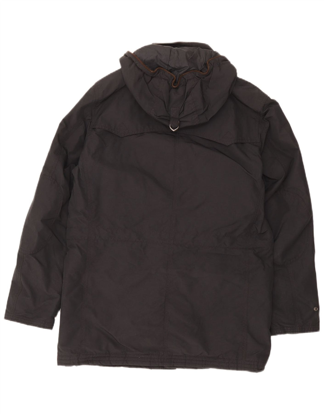 Massimo Dutti Herre Hooded Parka Jacket UK 38 Medium Brown