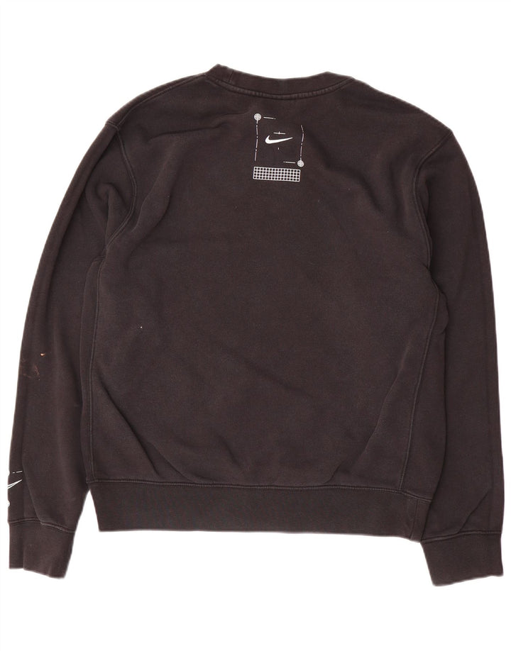 NIKE Loose Fit Sweatshirt Jumper lille sort bomuld