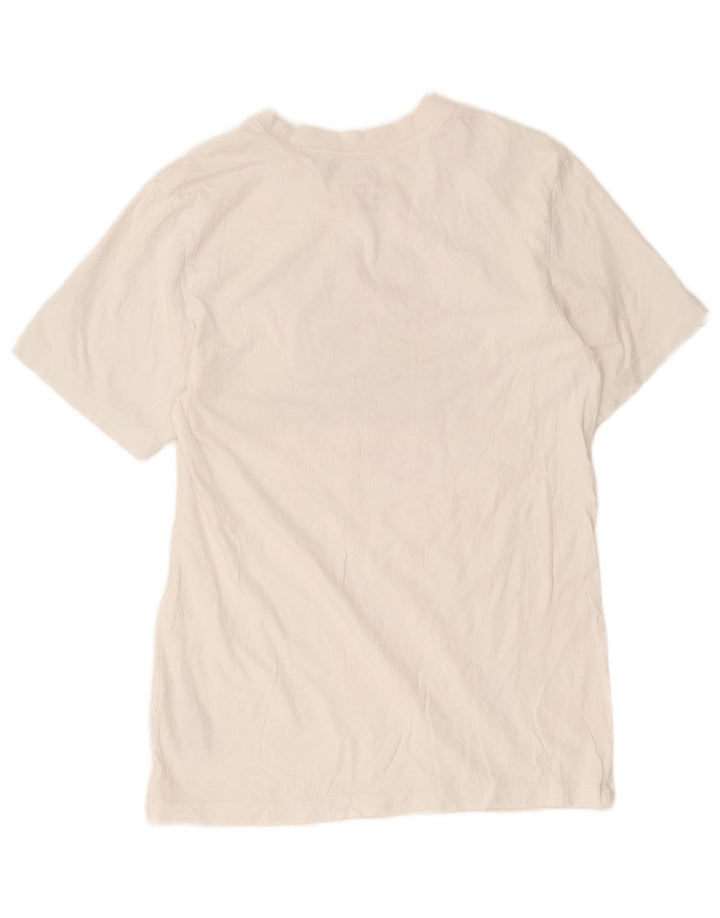 Nike grafisk T-shirt top til mænd, lille hvid bomuld