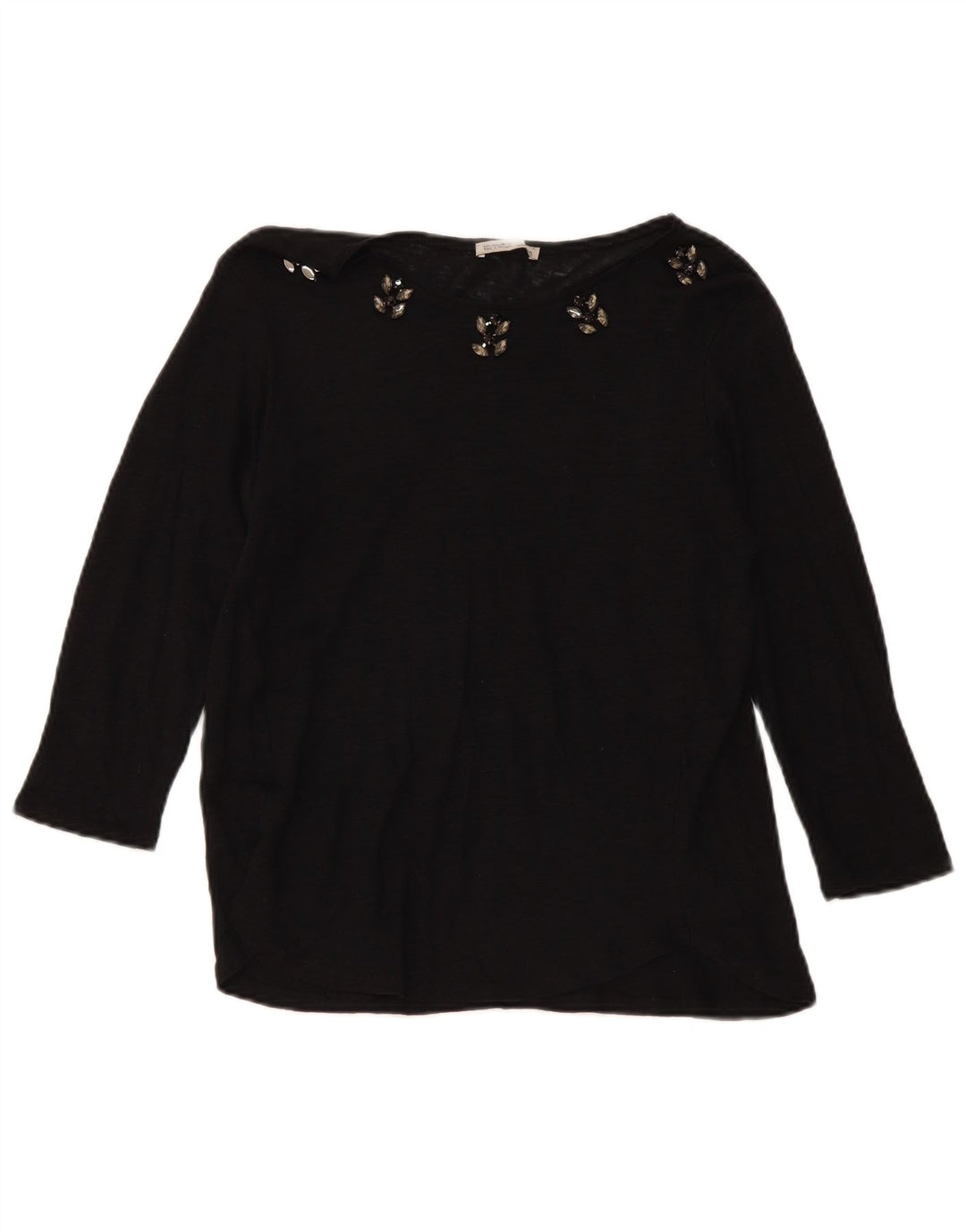 Zara Dame Top Langærmet UK 14 Large Sort