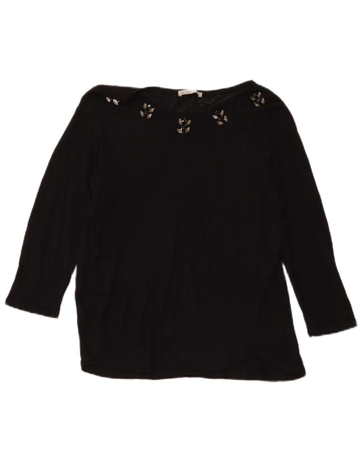 Zara Dame Top Langærmet UK 14 Large Sort