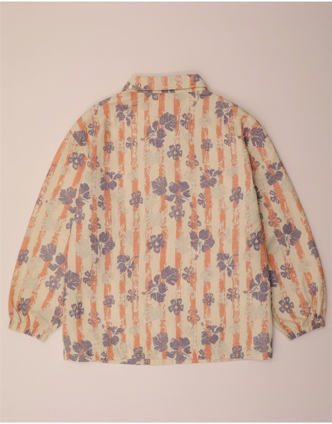 KILLTEC Womens Oversized Bomber Jacket EU 42 Large Beige Floral Polyester