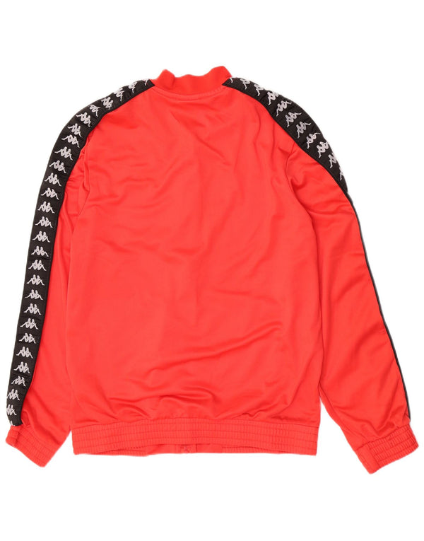 Kappa Herre grafisk træningsdragt Topjakke Medium Rød Colourblock Polyester